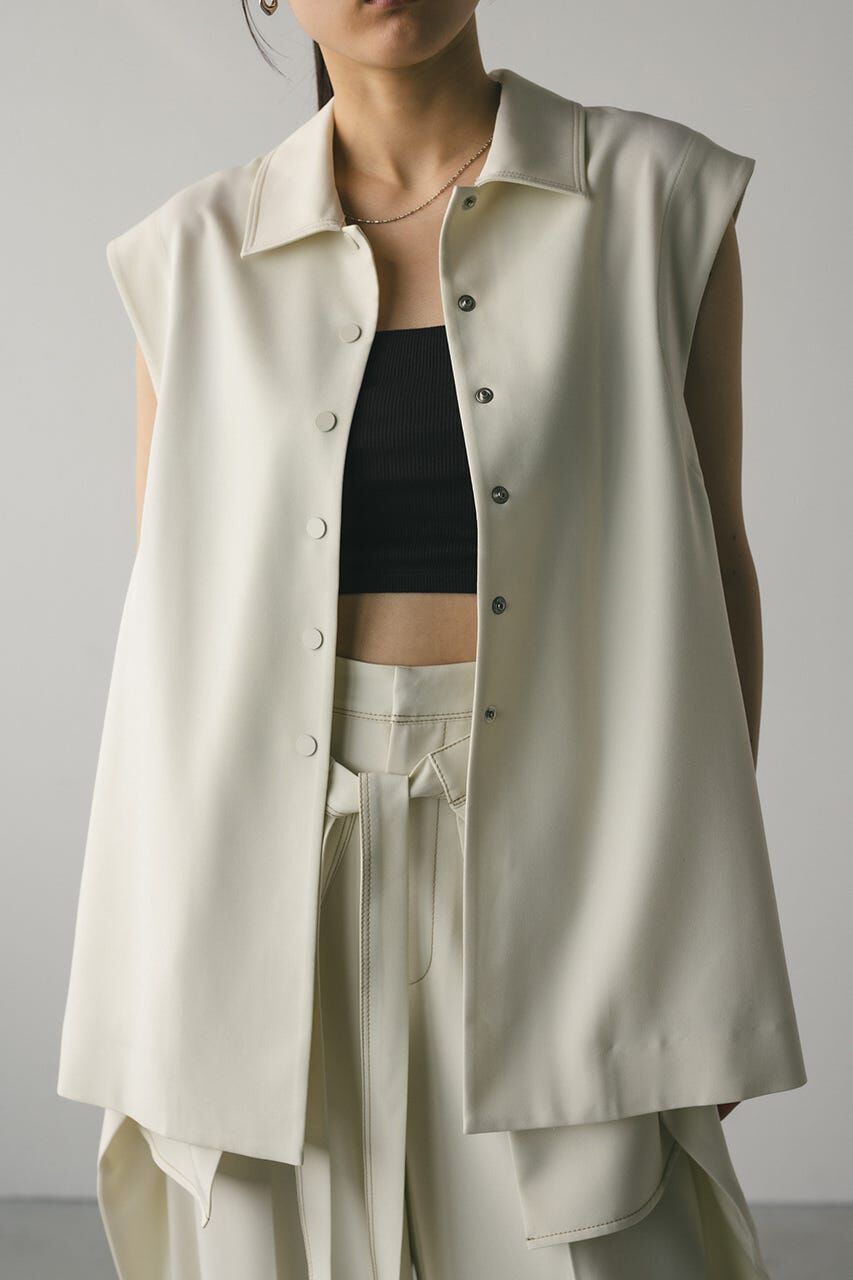 STYLEMIXER「ステッチラインステンカラーベスト」|ダウンベスト・ベスト|IVOY3