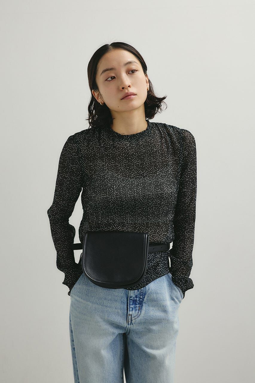 STYLEMIXER「シアードットトップス」|シャツ・ブラウス|BLK