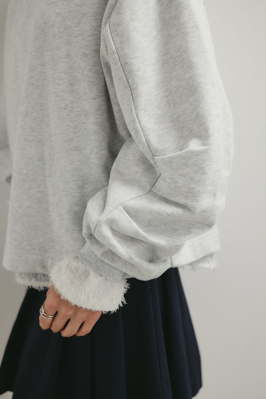 STYLEMIXER「タックスリーブスウェットトップ」|パーカー|