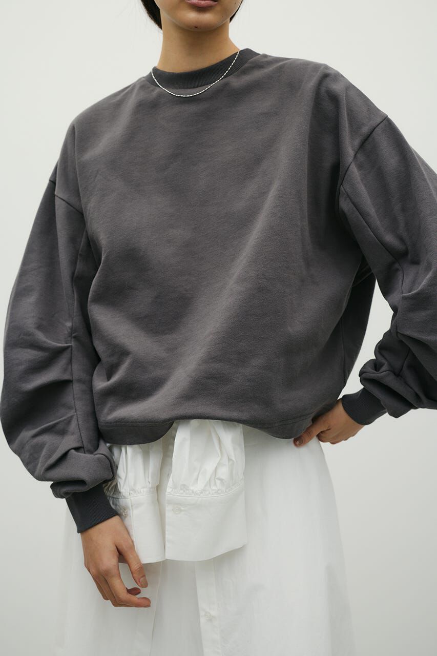 STYLEMIXER「タックスリーブスウェットトップ」|パーカー|