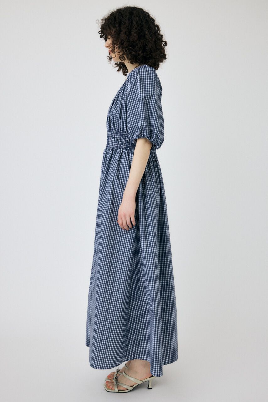 MOUSSY「WAIST GATHER ロングドレス」|ワンピース|