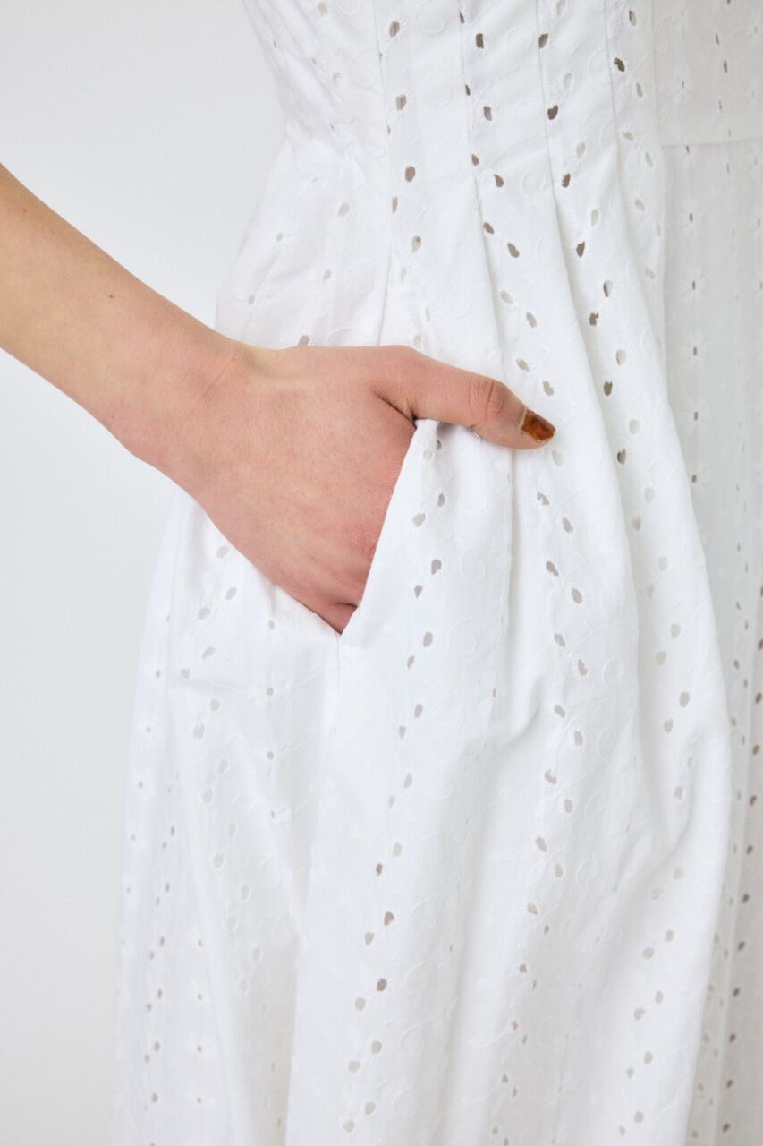 MOUSSY「EYELET LACE ドレス」|ワンピース|