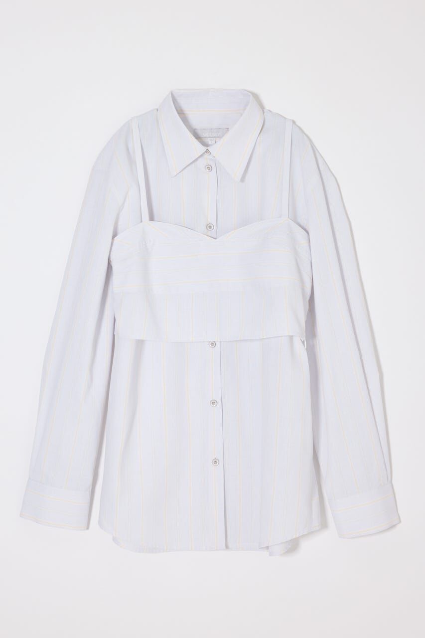 MOUSSY「SHIRT & ビスチェ セット」|シャツ・ブラウス|柄WHT5