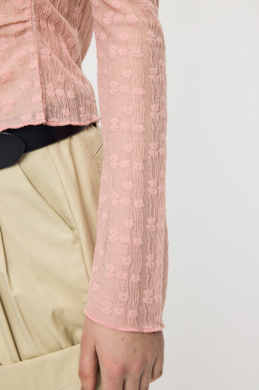 MOUSSY「SHIRRING LACE トップス」|Tシャツ・カットソー|