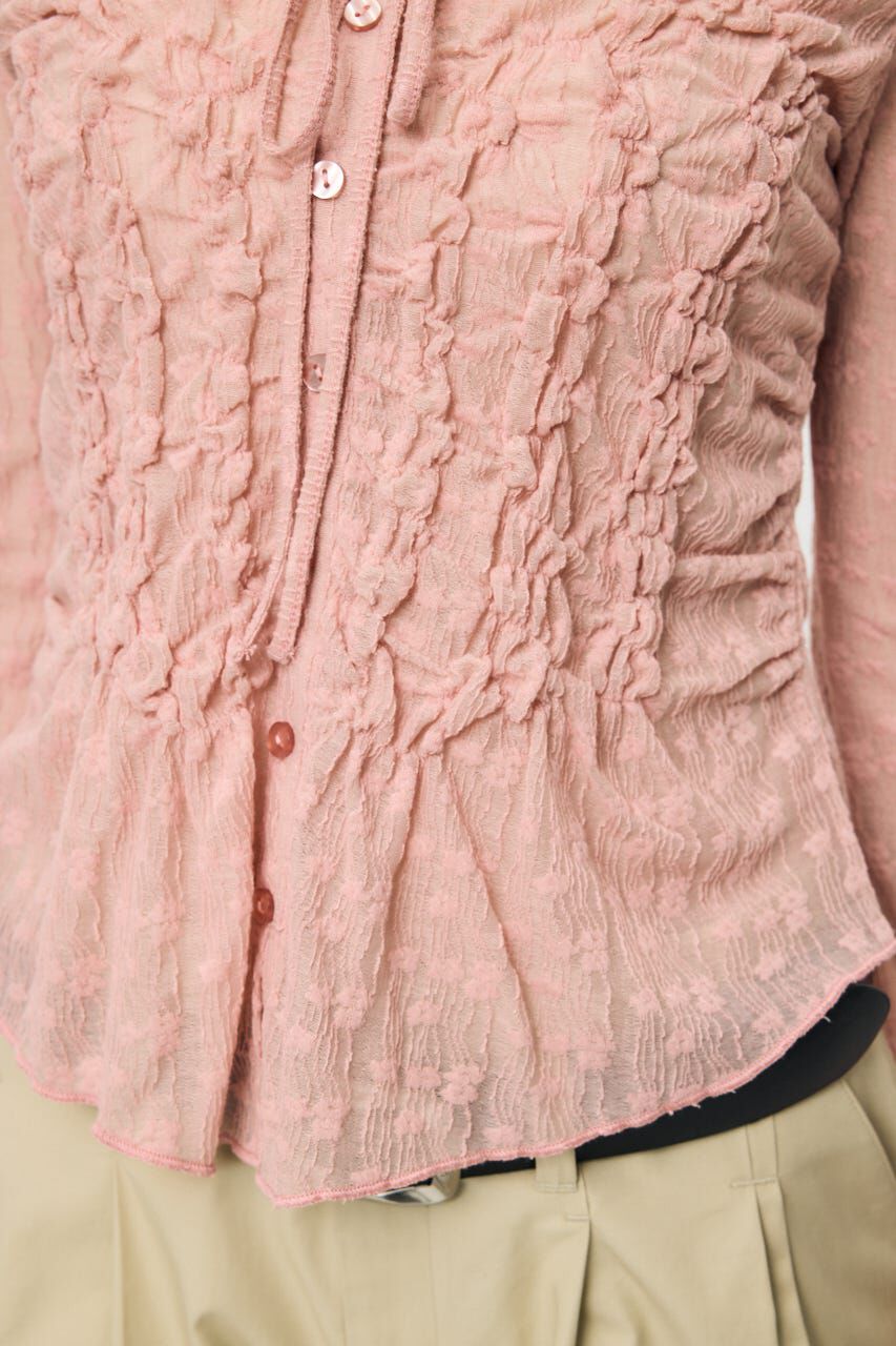 MOUSSY「SHIRRING LACE トップス」|Tシャツ・カットソー|