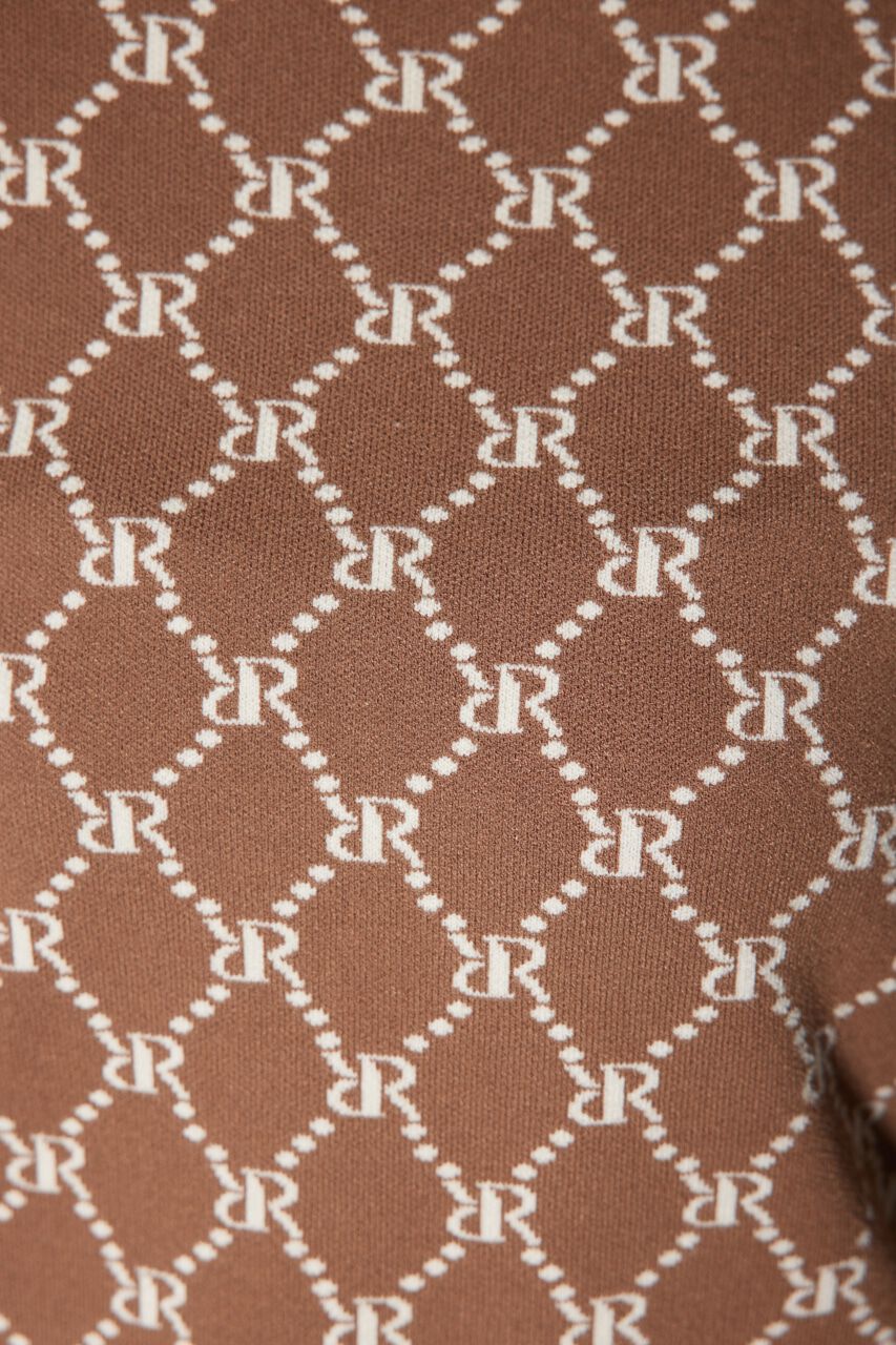 rienda「モノグラムロゴニットトップス」|ニット・セーター|