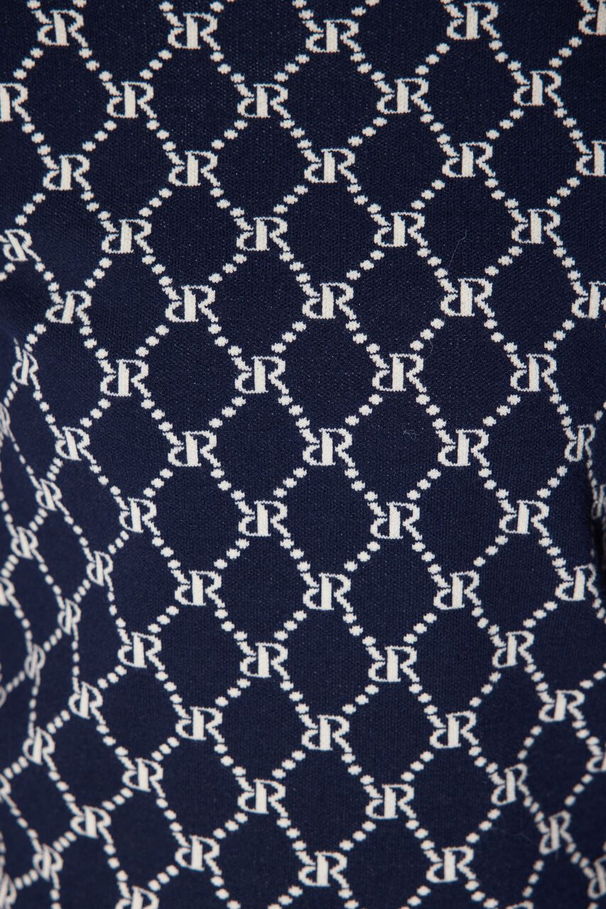 rienda「モノグラムロゴニットトップス」|ニット・セーター|