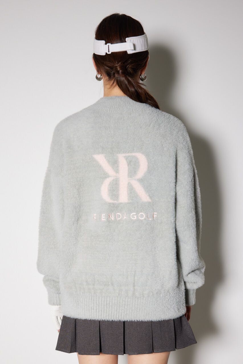 rienda「ハートビーズシャギーニットトップス」|ニット・セーター|