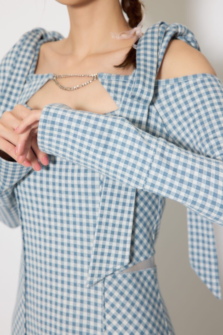 rienda「ギンガムチェックカットワンピース」|ワンピース|