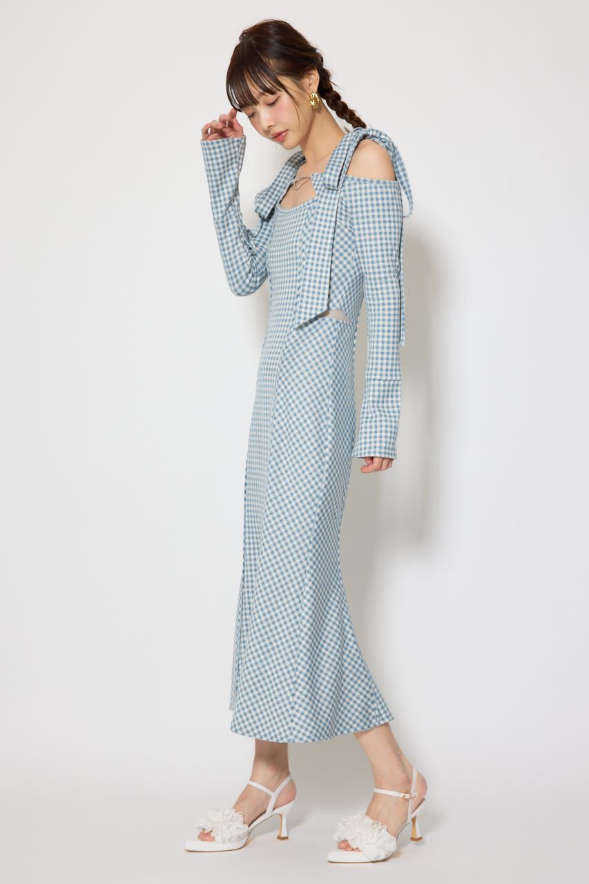 rienda「ギンガムチェックカットワンピース」|ワンピース|