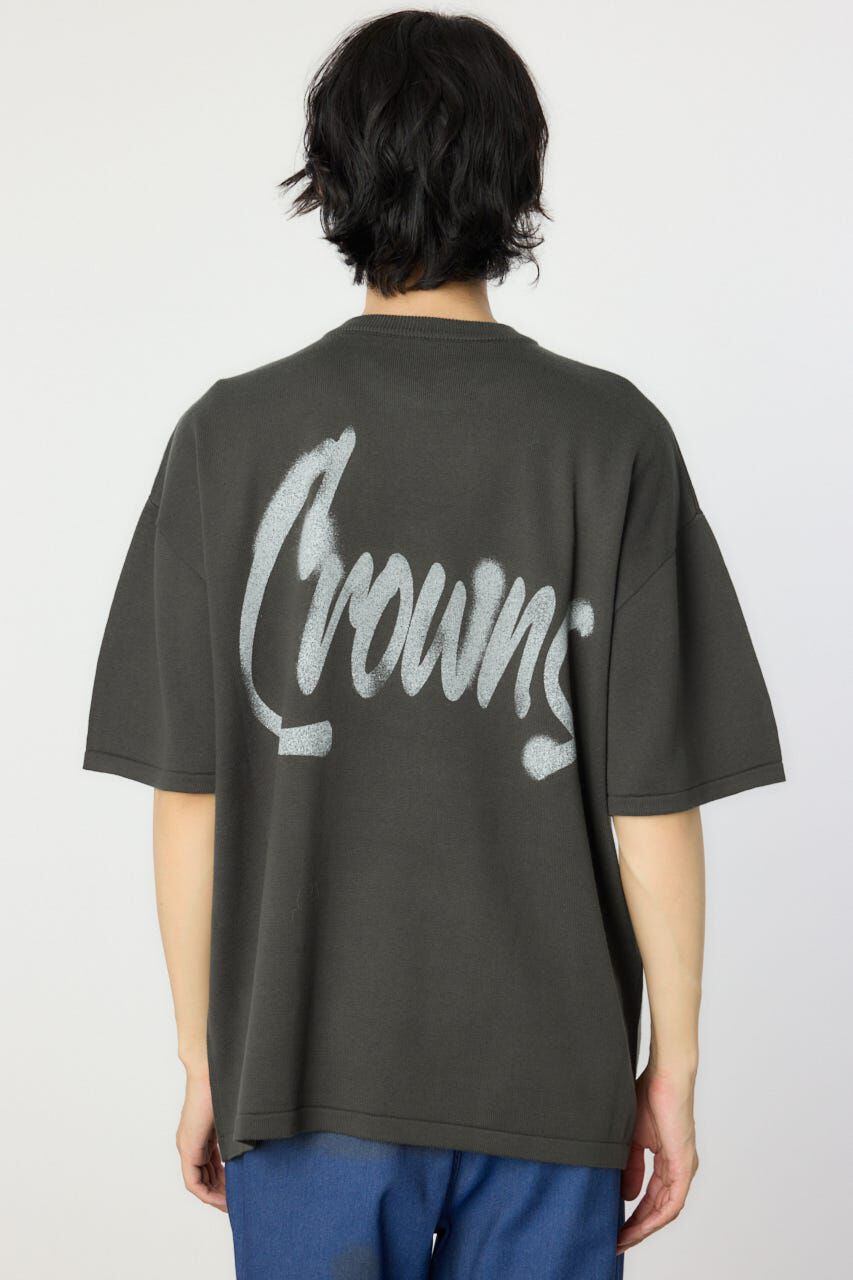 RODEO CROWNS「メンズスプレーロゴニットトップス」|ニット・セーター|