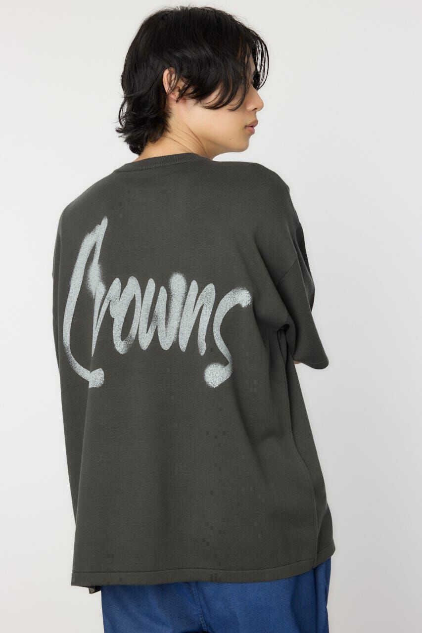 RODEO CROWNS「メンズスプレーロゴニットトップス」|ニット・セーター|