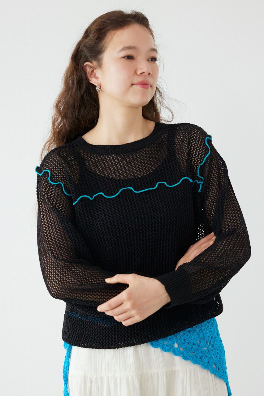 RODEO CROWNS「前後2WAYメローニットトップス」|ニット・セーター|