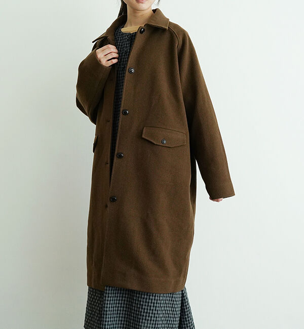 休日と詩「waiting for the sun&ldquo;long&rdquo;」|ステンカラーコート|