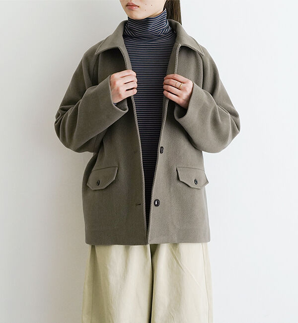 休日と詩「waiting for the sun」|ステンカラーコート|その他