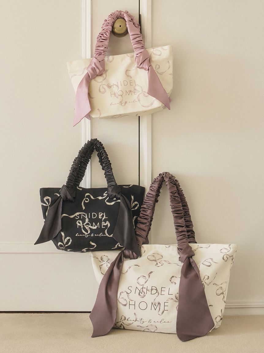 SNIDEL HOME「オーガニックキャンバストート-SMALL-（RIBBON）」|トートバッグ|