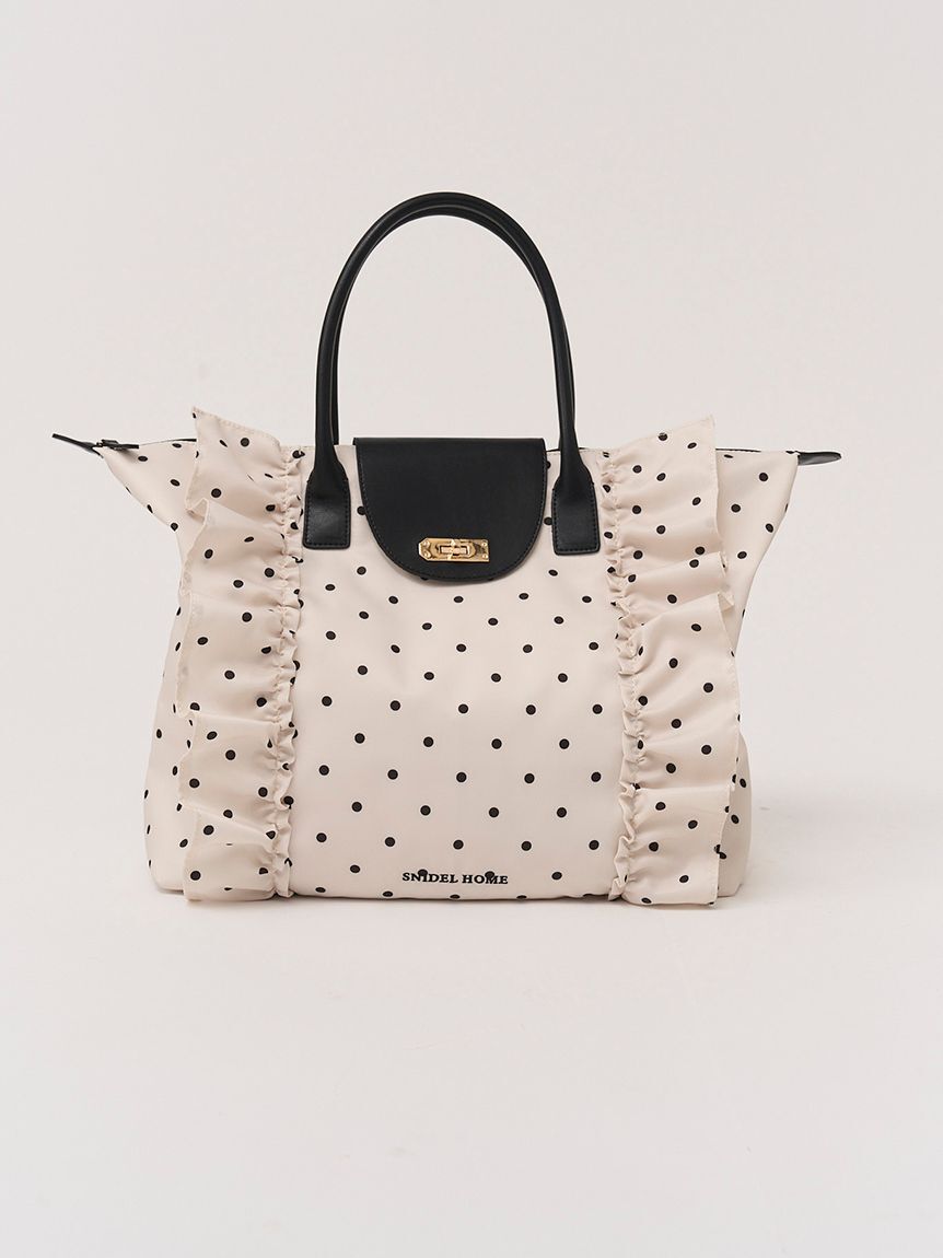 SNIDEL HOME「フリルナイロンバッグ」|ハンドバッグ|