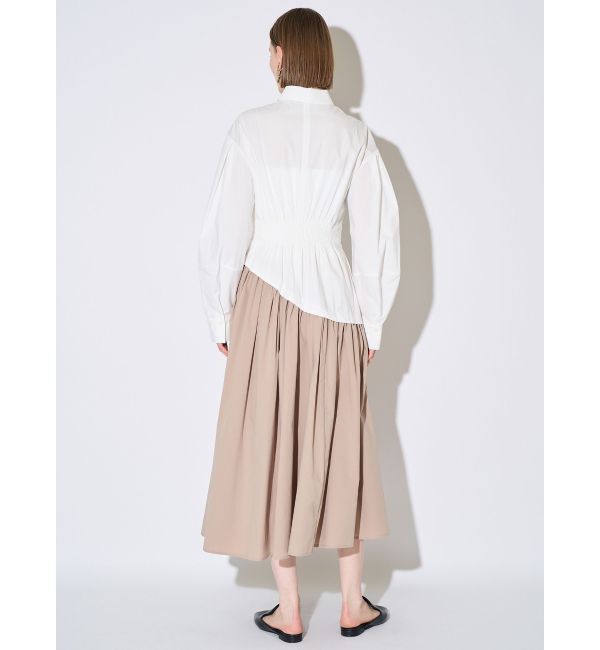 ELENDEEK「WAVE LINE TUCK OP」|ワンピース|