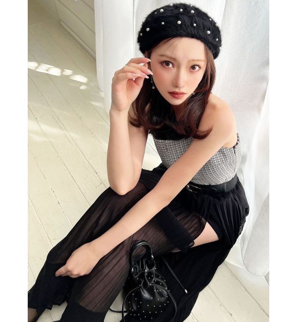 RESEXXY「ツイードレイヤードワンピース」|ワンピース|