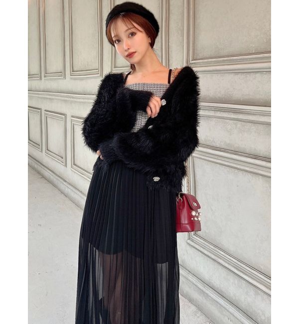 RESEXXY「ツイードレイヤードワンピース」|ワンピース|