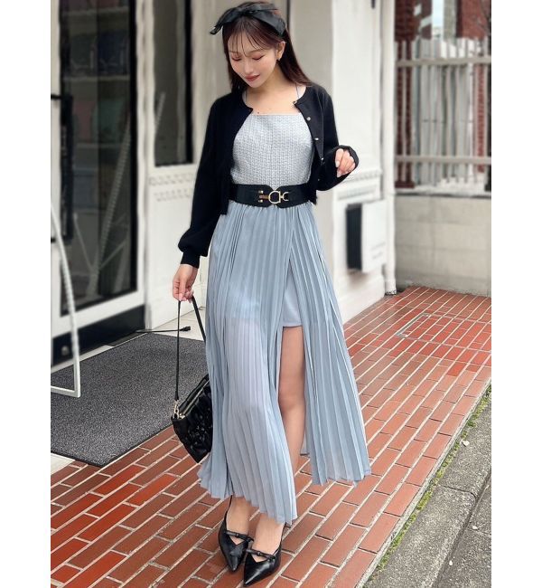 RESEXXY「ツイードレイヤードワンピース」|ワンピース|