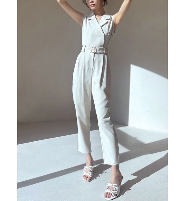 RESEXXY「テーラーコンビネゾン」|オールインワン|アイボリー