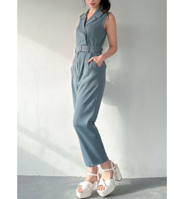 RESEXXY「テーラーコンビネゾン」|オールインワン|ブルー