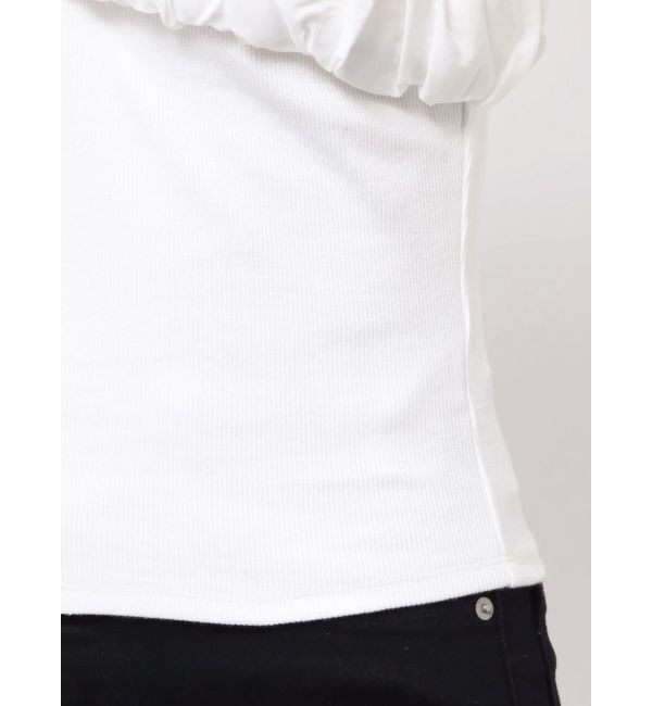 RESEXXY「ボリュームフリルドッキングカットトップス」|Tシャツ・カットソー|