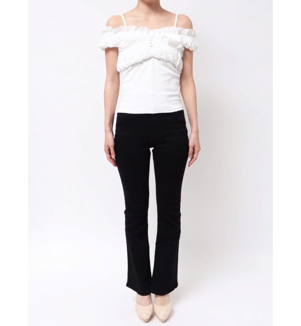 RESEXXY「ボリュームフリルドッキングカットトップス」|Tシャツ・カットソー|