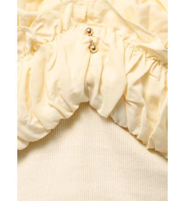 RESEXXY「ボリュームフリルドッキングカットトップス」|Tシャツ・カットソー|