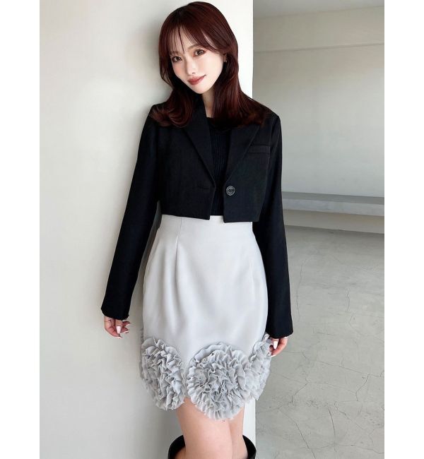 RESEXXY「クロップドジャケット【セットアップ着用可能】」|テーラードジャケット|
