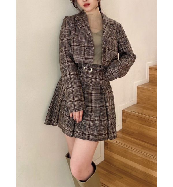 RESEXXY「クロップドジャケット【セットアップ着用可能】」|テーラードジャケット|