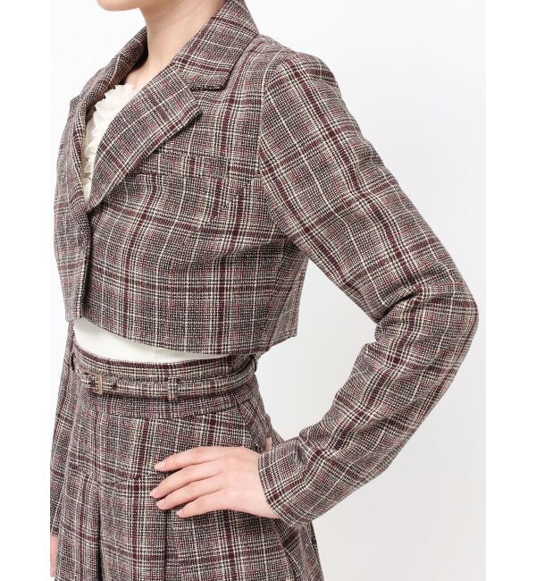 RESEXXY「クロップドジャケット【セットアップ着用可能】」|テーラードジャケット|