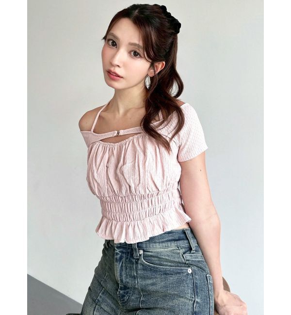 RESEXXY「フリルデザインカットトップス」|Tシャツ・カットソー|