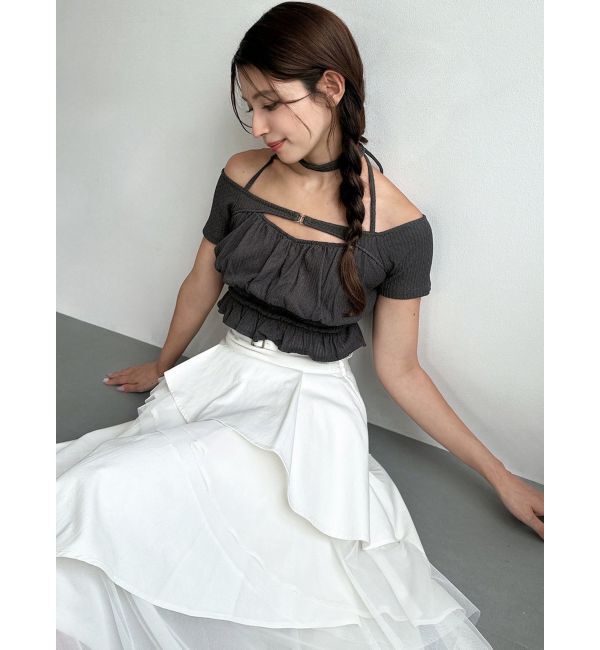 RESEXXY「フリルデザインカットトップス」|Tシャツ・カットソー|