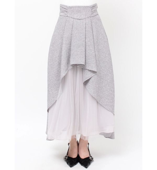 RESEXXY「アシンメトリーフレアボリュームスカート」|スカート|