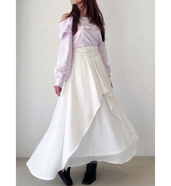 RESEXXY「アシンメトリーフレアボリュームスカート」|スカート|