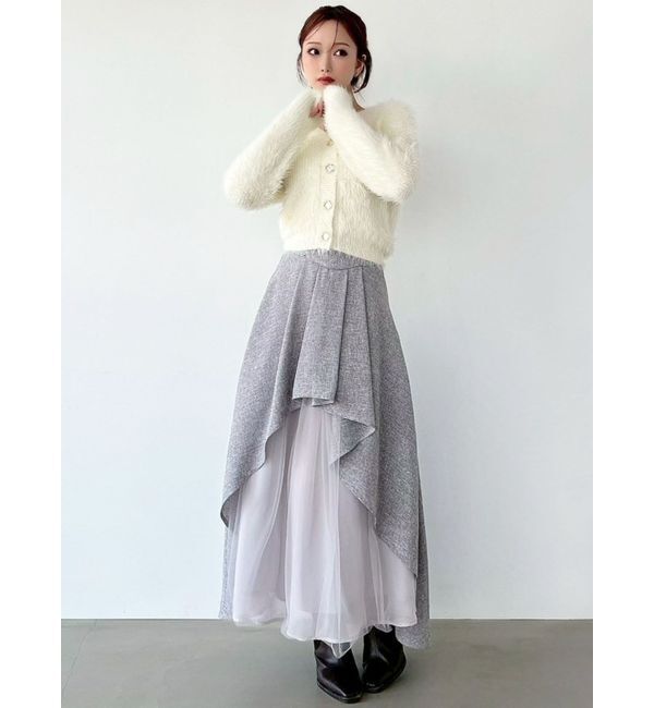 RESEXXY「アシンメトリーフレアボリュームスカート」|スカート|