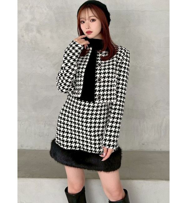 RESEXXY「ノーカラーショートジャケット【セットアップ着用可能】」|ノーカラージャケット|