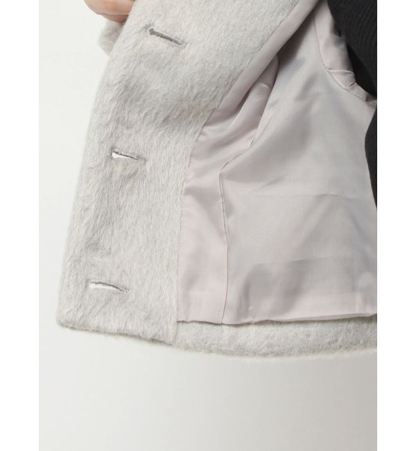 RESEXXY「ノーカラーショートジャケット【セットアップ着用可能】」|ノーカラージャケット|