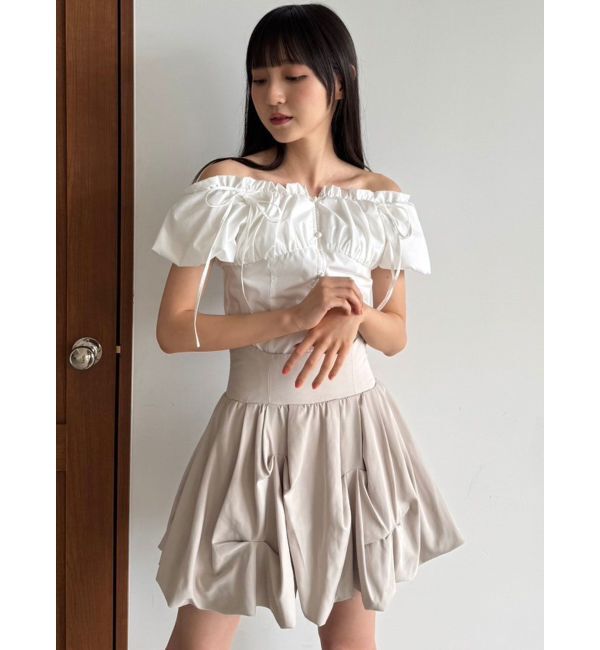 dazzlin「2WAYバルーンスリーブギャザーブラウス」|シャツ・ブラウス|