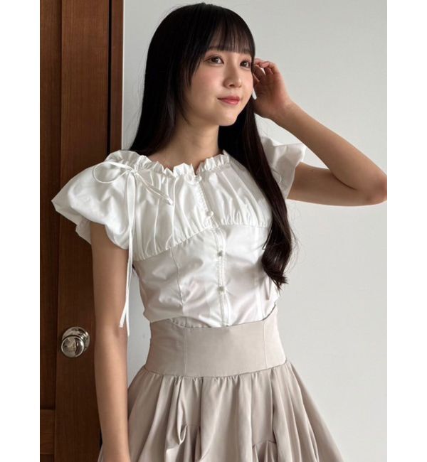 dazzlin「2WAYバルーンスリーブギャザーブラウス」|シャツ・ブラウス|