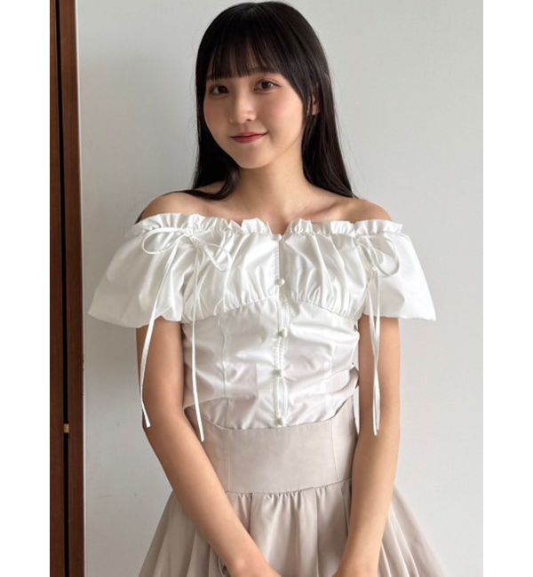 dazzlin「2WAYバルーンスリーブギャザーブラウス」|シャツ・ブラウス|