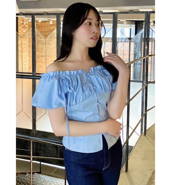 dazzlin「2WAYバルーンスリーブギャザーブラウス」|シャツ・ブラウス|