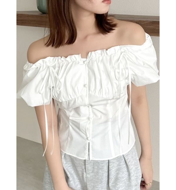 dazzlin「2WAYバルーンスリーブギャザーブラウス」|シャツ・ブラウス|