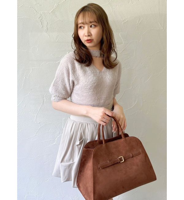 dazzlin「2wayシャギーハーフスリーブトップス」|ニット・セーター|