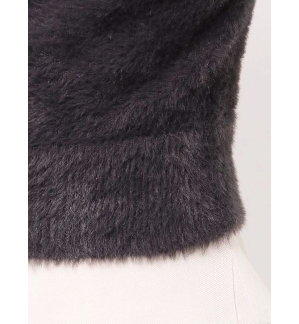 dazzlin「2wayシャギーハーフスリーブトップス」|ニット・セーター|