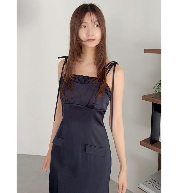 dazzlin「レイヤードライクリボンキャミワンピース」|ワンピース|