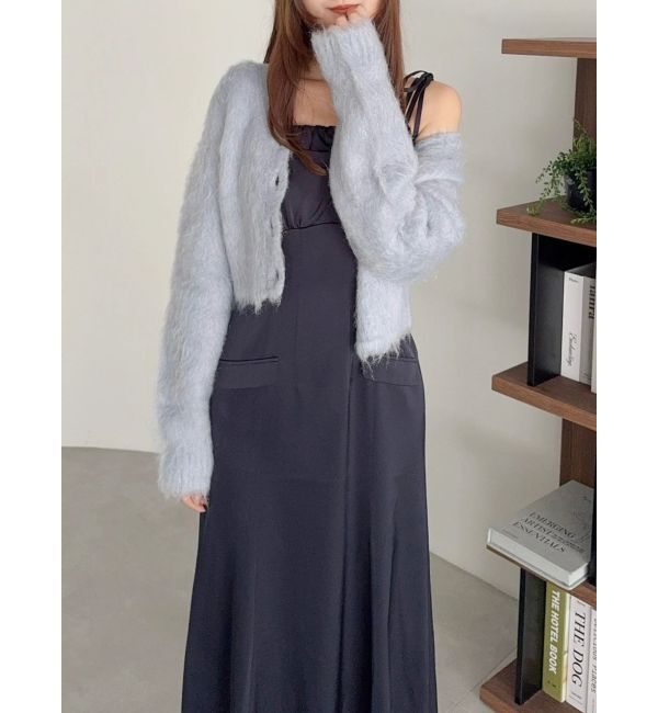 dazzlin「レイヤードライクリボンキャミワンピース」|ワンピース|