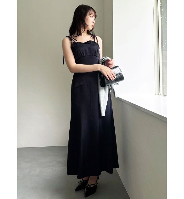 dazzlin「レイヤードライクリボンキャミワンピース」|ワンピース|